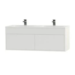 Tiger Helsinki Badkamermeubel 120 Cm Hoogglans Wit Met Wastafel Polybeton Hoogglans Wit -badkamer 123 1125