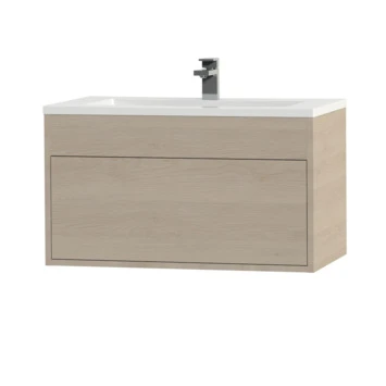 Tiger Helsinki Badkamermeubel 80 Cm Naturel Eiken Met Wastafel Polybeton Hoogglans Wit 5 Tiger Helsinki Badkamermeubel 80 Cm Naturel Eiken Met Wastafel Polybeton Hoogglans Wit - Afbeelding 3