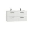 Tiger Studio Badkamermeubel 120cm Hoogglans Wit Met Dubbele Witte Wastafel 2 Tiger Studio Badkamermeubel 120cm Hoogglans Wit Met Dubbele Witte Wastafel -badkamer 123 131