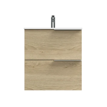 Tiger Badmeubelset Pocket 60 Cm Met 2 Lades Naturel Eik 8 Tiger Badmeubelset Pocket 60 Cm Met 2 Lades Naturel Eik - Afbeelding 6