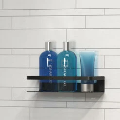 Tiger Douchemand Met Handdoekhouder Caddy Zw -badkamer 123 1425