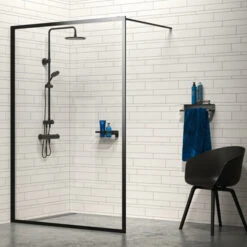 Tiger Douchemand Met Handdoekhouder Caddy Zw -badkamer 123 1427