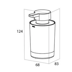 TIger Vrijstaande Zeepdispenser Tune Zwart -badkamer 123 1479