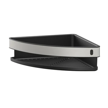 Tiger Hoekdouchemand Cooper 21 Cm RVS/zwart 4 Tiger Hoekdouchemand Cooper 21 Cm RVS/zwart - Afbeelding 2