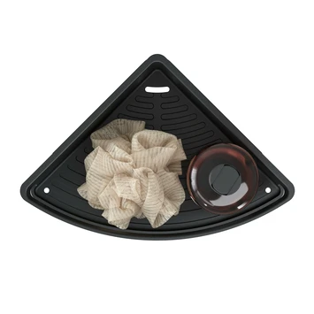 Tiger Hoekdouchemand Cooper 21 Cm RVS/zwart 6 Tiger Hoekdouchemand Cooper 21 Cm RVS/zwart - Afbeelding 4