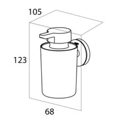 Tiger Zeepdispenser Urban Hangend Wit -badkamer 123 1565