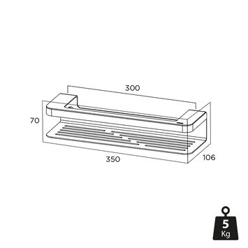Tiger Douchemand Met Handdoekhouder Caddy Rvs 14 Tiger Douchemand Met Handdoekhouder Caddy Rvs - Afbeelding 12