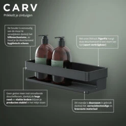 Tiger Douchemand Carv 28 Cm Zwart -badkamer 123 1606