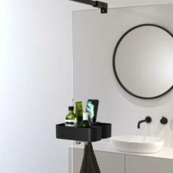 Tiger Douchemand Voor Douchewand 2-store Zwart -badkamer 123 1627