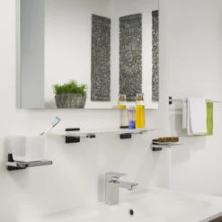 Tiger Planchet Zenna Chroom/Wengé -badkamer 123 1634