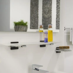 Tiger Planchet Zenna Chroom/Wengé -badkamer 123 1635