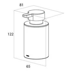 Tiger Zeepdispenser Colar Chroom -badkamer 123 1675