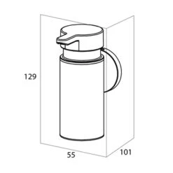 Tiger Zeepdispenser Noon Medium Zwart -badkamer 123 1713