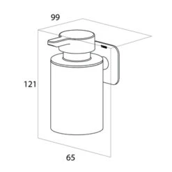 Tiger Zeepdispenser Colar Hangend Chroom -badkamer 123 1743