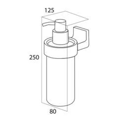 Tiger Zeepdispenser Ontario Hangend Chroom -badkamer 123 1755
