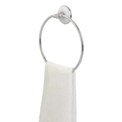 Tiger Ivy Beweegbare Handdoekring Chroom/wit -badkamer 123 1774