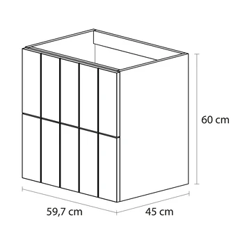Tiger Maryport Badkamermeubelset 60 Cm Mat Wit Met Wit Glanzende Polybeton Wastafel En Matzwarte Grepen 12 Tiger Maryport Badkamermeubelset 60 Cm Mat Wit Met Wit Glanzende Polybeton Wastafel En Matzwarte Grepen - Afbeelding 10