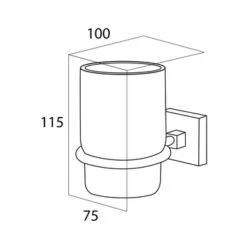 Tiger Bekerhouder Melbourne Hangend Met Beker Chroom 11 Tiger Bekerhouder Melbourne Hangend Met Beker Chroom -badkamer 123 1798