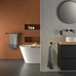 Tiger Handdoekhouder Urban 2-Armig Zwart -badkamer 123 1841