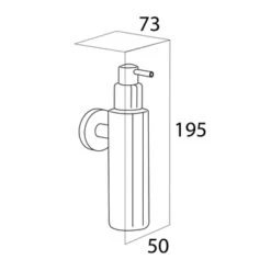 Tiger Zeepdispenser Boston Hangend RVS -badkamer 123 1866