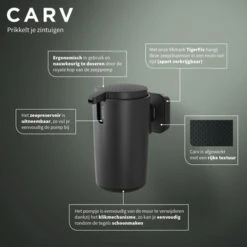 Tiger Zeepdispenser Carv 175 Ml Zwart -badkamer 123 1880