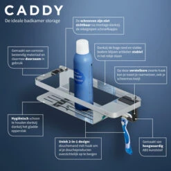 Tiger Douchemand Met Haak Caddy Chroom -badkamer 123 1894