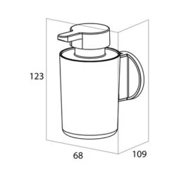Tiger Zeepdispenser Hangend Tune Zwart -badkamer 123 1936