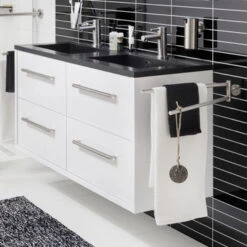 TIGER Boston Kolomkast Wit Hoogglans 40cm -badkamer 123 195