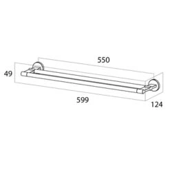 Tiger Handdoekhouder Noon Dubbel Zwart 11 Tiger Handdoekhouder Noon Dubbel Zwart -badkamer 123 1951