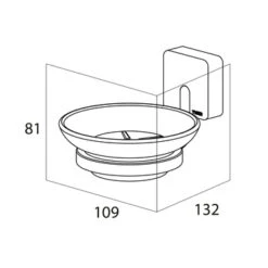 Tiger Zeepbakje Impuls Hangend RVS -badkamer 123 1979
