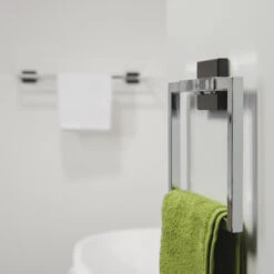 Tiger Zenna Handdoekring Chroom/wenge -badkamer 123 2109