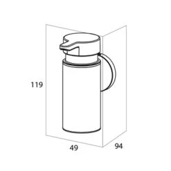 Tiger Zeepdispenser Noon Klein Zwart -badkamer 123 2121