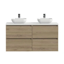 Tiger Karlo Badkamermeubelset 120 Cm Chalet Eik Met Wit Houten Wasblad En Glanzend Witte Keramische Waskom 11 Tiger Karlo Badkamermeubelset 120 Cm Chalet Eik Met Wit Houten Wasblad En Glanzend Witte Keramische Waskom -badkamer 123 215