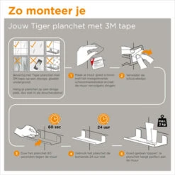 Tiger Planchet Colar 18 Cm Zwart -badkamer 123 2150