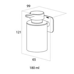 Tiger Zeepdispenser Colar Hangend RVS -badkamer 123 2186