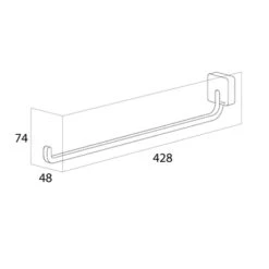 Tiger Handdoekrek Impuls RVS -badkamer 123 2207