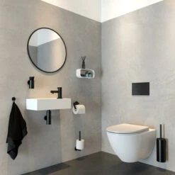 Tiger Wandrek/douchemand 2-store 25cm Wit -badkamer 123 2228