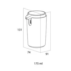 Tiger Zeepdispenser Carv Vrijstaand 175 Ml Zwart -badkamer 123 2241