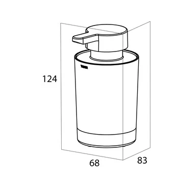 Tiger Vrijstaande Zeepdispenser Tune RVS 4 Tiger Vrijstaande Zeepdispenser Tune RVS - Afbeelding 3