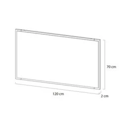 Tiger S-Line Frame Spiegel 120x70 Cm Mat Wit -badkamer 123 2254