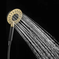 Tiger Handdouche Akcent Zwart Messing -badkamer 123 2306