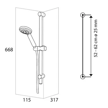 Tiger Splash Doucheset Alicante Waterbesparend Chroom 6 Tiger Splash Doucheset Alicante Waterbesparend Chroom - Afbeelding 4