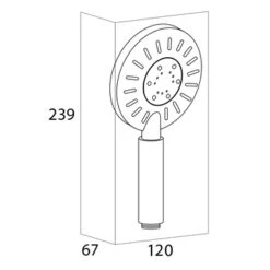 Tiger Handdouche Akcent Zwart -badkamer 123 2359