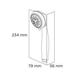 Tiger Splash Handdouche Trento 3 Standen Chroom -badkamer 123 2391