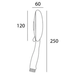 Tiger Handdouche Bologna Ø12 Cm 4 Standen -badkamer 123 2409