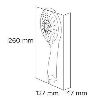 Tiger Handdouche Splash Blanca Ø12,5 Cm 5 Standen 6 Tiger Handdouche Splash Blanca Ø12,5 Cm 5 Standen - Afbeelding 4