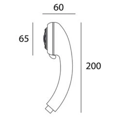 Tiger Handdouche Genova Ø6,5 Cm 1 Stand -badkamer 123 2444