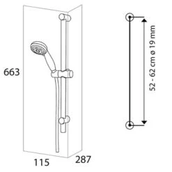 Tiger Splash Doucheset Valencia Waterbesparend Chroom -badkamer 123 2468