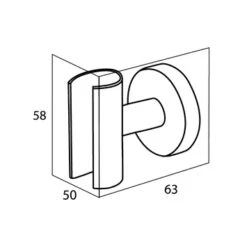 Tiger Douchekophouder Boston RVS -badkamer 123 2493