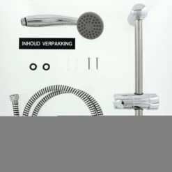 Tiger Doucheset Splash Como Met Glijstang Chroom -badkamer 123 2498